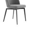 Armen Living Sunny Swivel Gray Fabric and Metal Dining Room Chairs, PK2 LCSNSIGR - alternate 6